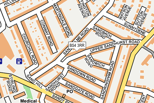 BS4 3RR map - OS OpenMap – Local (Ordnance Survey) BS4 3RR map - OS OpenMap – Local (Ordnance Survey)