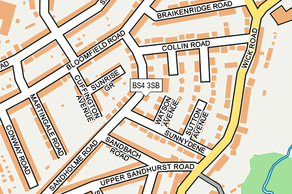 BS4 3SB map - OS OpenMap – Local (Ordnance Survey) BS4 3SB map - OS OpenMap – Local (Ordnance Survey)
