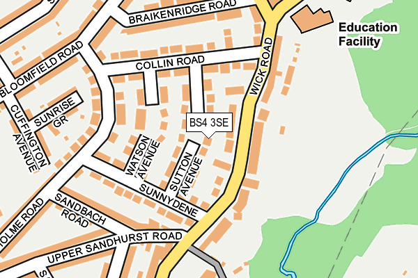 BS4 3SE map - OS OpenMap – Local (Ordnance Survey) BS4 3SE map - OS OpenMap – Local (Ordnance Survey)