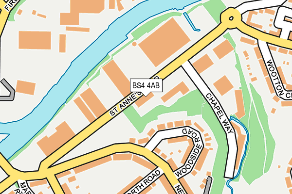 BS4 4AB map - OS OpenMap – Local (Ordnance Survey) BS4 4AB map - OS OpenMap – Local (Ordnance Survey)