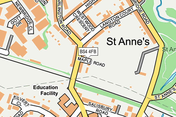 BS4 4FB map - OS OpenMap – Local (Ordnance Survey) BS4 4FB map - OS OpenMap – Local (Ordnance Survey)
