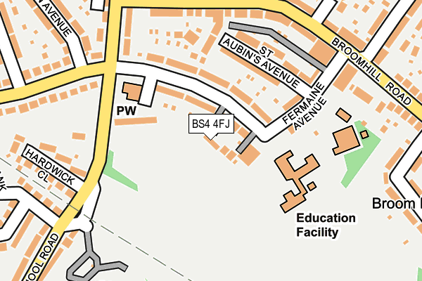 BS4 4FJ map - OS OpenMap – Local (Ordnance Survey) BS4 4FJ map - OS OpenMap – Local (Ordnance Survey)