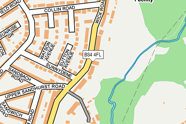 BS4 4FL map - OS OpenMap – Local (Ordnance Survey) BS4 4FL map - OS OpenMap – Local (Ordnance Survey)