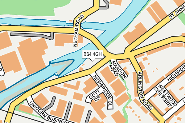 BS4 4GH map - OS OpenMap – Local (Ordnance Survey) BS4 4GH map - OS OpenMap – Local (Ordnance Survey)