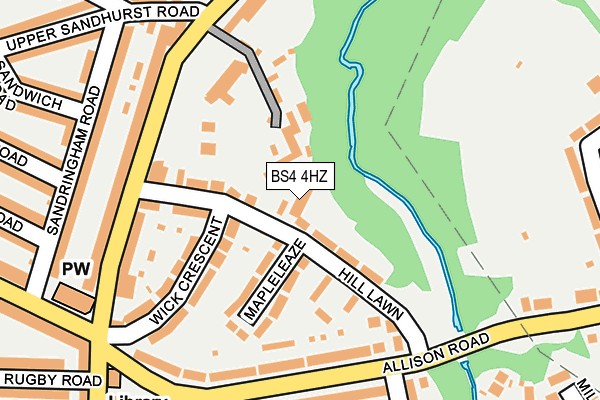 BS4 4HZ map - OS OpenMap – Local (Ordnance Survey) BS4 4HZ map - OS OpenMap – Local (Ordnance Survey)