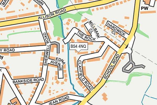 BS4 4NQ map - OS OpenMap – Local (Ordnance Survey) BS4 4NQ map - OS OpenMap – Local (Ordnance Survey)