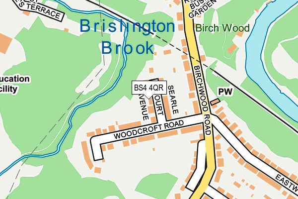 BS4 4QR map - OS OpenMap – Local (Ordnance Survey) BS4 4QR map - OS OpenMap – Local (Ordnance Survey)