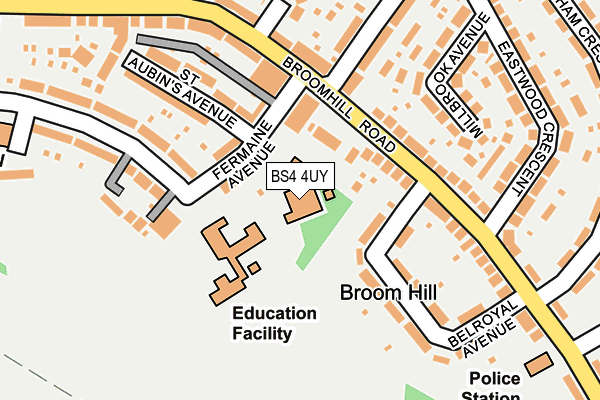 BS4 4UY map - OS OpenMap – Local (Ordnance Survey) BS4 4UY map - OS OpenMap – Local (Ordnance Survey)
