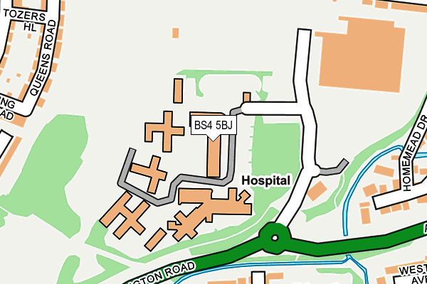 BS4 5BJ map - OS OpenMap – Local (Ordnance Survey) BS4 5BJ map - OS OpenMap – Local (Ordnance Survey)