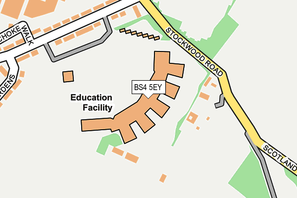 BS4 5EY map - OS OpenMap – Local (Ordnance Survey) BS4 5EY map - OS OpenMap – Local (Ordnance Survey)