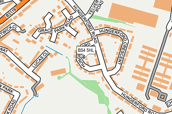 BS4 5HL map - OS OpenMap – Local (Ordnance Survey) BS4 5HL map - OS OpenMap – Local (Ordnance Survey)