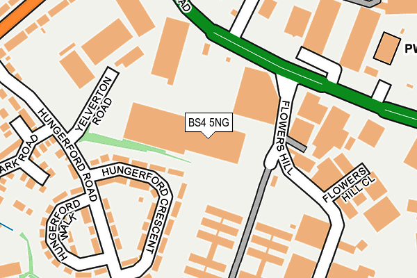 BS4 5NG map - OS OpenMap – Local (Ordnance Survey) BS4 5NG map - OS OpenMap – Local (Ordnance Survey)