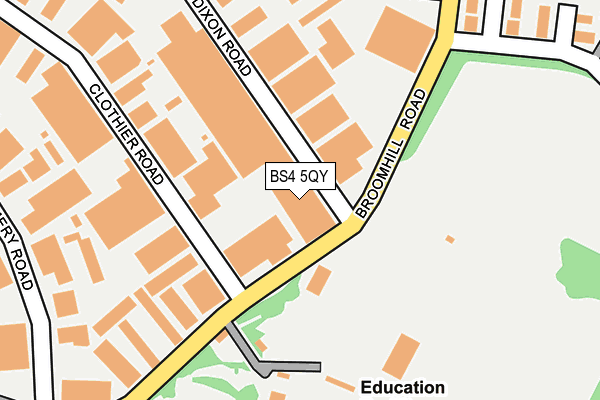 BS4 5QY map - OS OpenMap – Local (Ordnance Survey) BS4 5QY map - OS OpenMap – Local (Ordnance Survey)