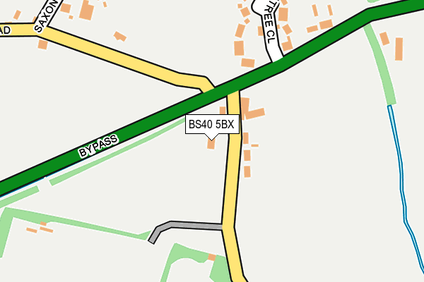 BS40 5BX map - OS OpenMap – Local (Ordnance Survey) BS40 5BX map - OS OpenMap – Local (Ordnance Survey)