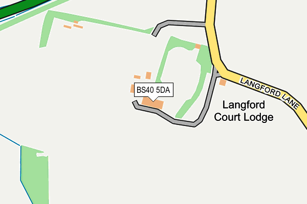 BS40 5DA map - OS OpenMap – Local (Ordnance Survey) BS40 5DA map - OS OpenMap – Local (Ordnance Survey)