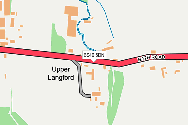 BS40 5DN map - OS OpenMap – Local (Ordnance Survey) BS40 5DN map - OS OpenMap – Local (Ordnance Survey)