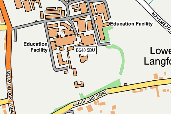 BS40 5DU map - OS OpenMap – Local (Ordnance Survey) BS40 5DU map - OS OpenMap – Local (Ordnance Survey)