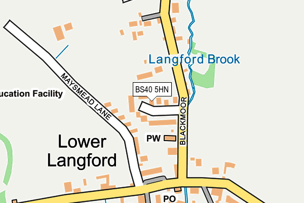 BS40 5HN map - OS OpenMap – Local (Ordnance Survey)