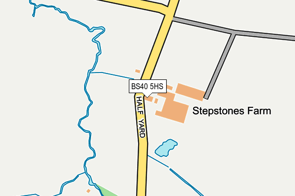BS40 5HS map - OS OpenMap – Local (Ordnance Survey) BS40 5HS map - OS OpenMap – Local (Ordnance Survey)