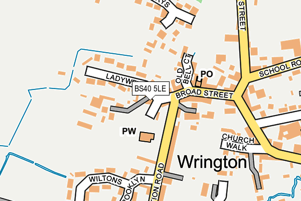 BS40 5LE map - OS OpenMap – Local (Ordnance Survey) BS40 5LE map - OS OpenMap – Local (Ordnance Survey)