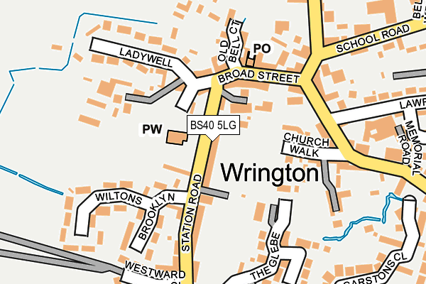 BS40 5LG map - OS OpenMap – Local (Ordnance Survey) BS40 5LG map - OS OpenMap – Local (Ordnance Survey)