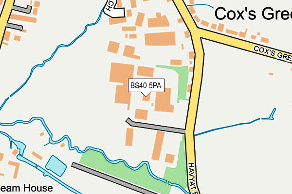 BS40 5PA map - OS OpenMap – Local (Ordnance Survey) BS40 5PA map - OS OpenMap – Local (Ordnance Survey)