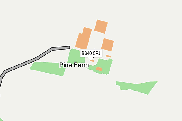 BS40 5PJ map - OS OpenMap – Local (Ordnance Survey) BS40 5PJ map - OS OpenMap – Local (Ordnance Survey)