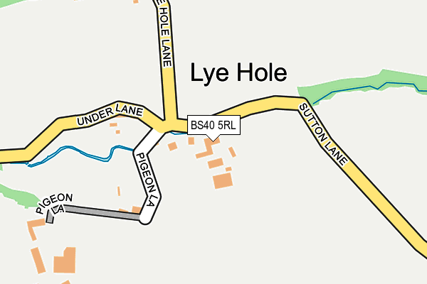 BS40 5RL map - OS OpenMap – Local (Ordnance Survey) BS40 5RL map - OS OpenMap – Local (Ordnance Survey)