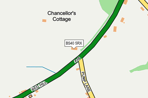 BS40 5RX map - OS OpenMap – Local (Ordnance Survey) BS40 5RX map - OS OpenMap – Local (Ordnance Survey)