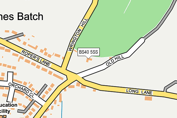BS40 5SS map - OS OpenMap – Local (Ordnance Survey) BS40 5SS map - OS OpenMap – Local (Ordnance Survey)