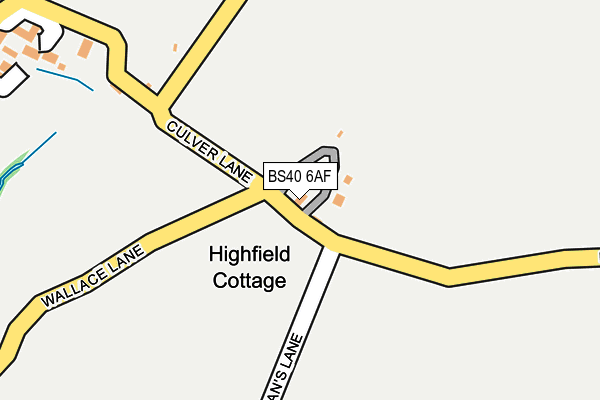 BS40 6AF map - OS OpenMap – Local (Ordnance Survey)