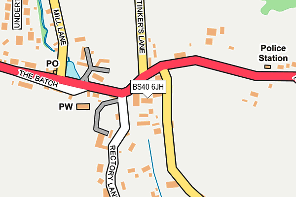 BS40 6JH map - OS OpenMap – Local (Ordnance Survey) BS40 6JH map - OS OpenMap – Local (Ordnance Survey)