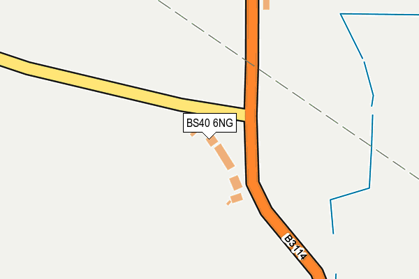 BS40 6NG map - OS OpenMap – Local (Ordnance Survey) BS40 6NG map - OS OpenMap – Local (Ordnance Survey)