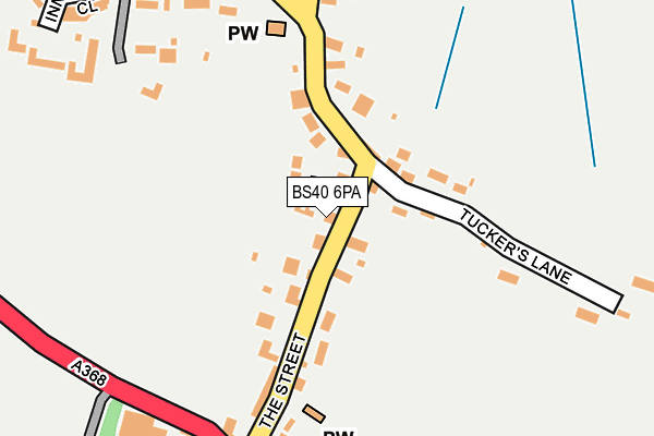 BS40 6PA map - OS OpenMap – Local (Ordnance Survey)