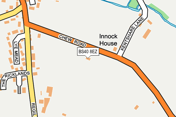 BS40 8EZ map - OS OpenMap – Local (Ordnance Survey)