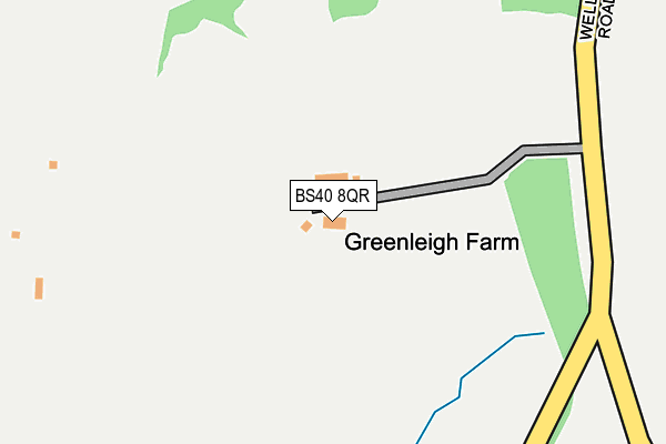 BS40 8QR map - OS OpenMap – Local (Ordnance Survey) BS40 8QR map - OS OpenMap – Local (Ordnance Survey)
