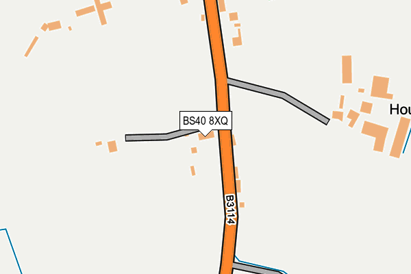 BS40 8XQ map - OS OpenMap – Local (Ordnance Survey)
