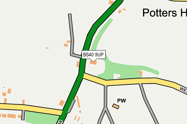 BS40 9UP map - OS OpenMap – Local (Ordnance Survey) BS40 9UP map - OS OpenMap – Local (Ordnance Survey)