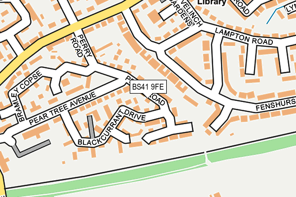 BS41 9FE map - OS OpenMap – Local (Ordnance Survey) BS41 9FE map - OS OpenMap – Local (Ordnance Survey)