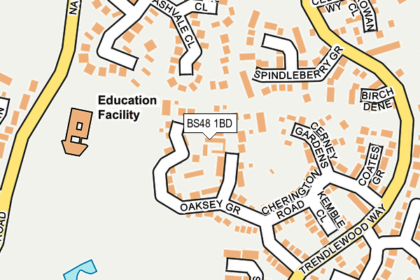 BS48 1BD map - OS OpenMap – Local (Ordnance Survey) BS48 1BD map - OS OpenMap – Local (Ordnance Survey)