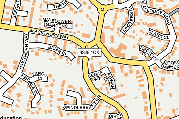 BS48 1QX map - OS OpenMap – Local (Ordnance Survey)