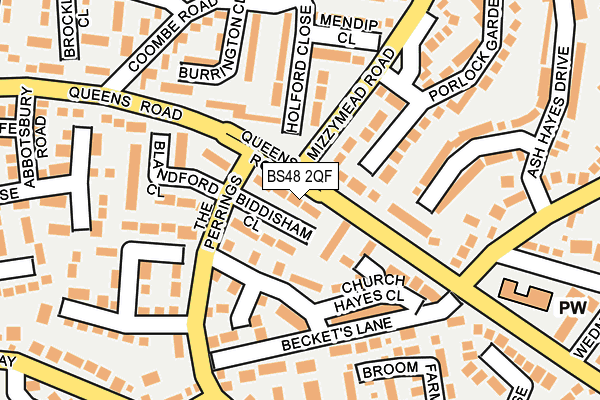 BS48 2QF map - OS OpenMap – Local (Ordnance Survey) BS48 2QF map - OS OpenMap – Local (Ordnance Survey)
