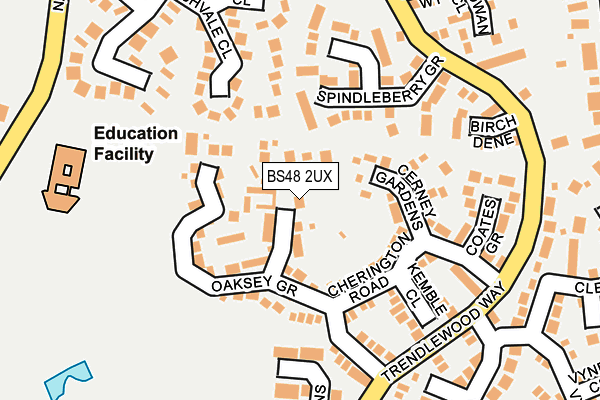 BS48 2UX map - OS OpenMap – Local (Ordnance Survey) BS48 2UX map - OS OpenMap – Local (Ordnance Survey)