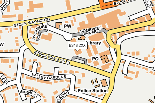 BS48 2XX map - OS OpenMap – Local (Ordnance Survey) BS48 2XX map - OS OpenMap – Local (Ordnance Survey)
