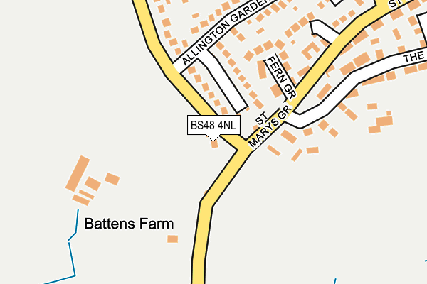 BS48 4NL map - OS OpenMap – Local (Ordnance Survey) BS48 4NL map - OS OpenMap – Local (Ordnance Survey)