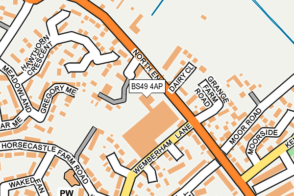 BS49 4AP map - OS OpenMap – Local (Ordnance Survey) BS49 4AP map - OS OpenMap – Local (Ordnance Survey)