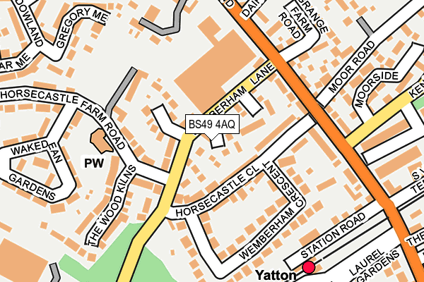 BS49 4AQ map - OS OpenMap – Local (Ordnance Survey) BS49 4AQ map - OS OpenMap – Local (Ordnance Survey)
