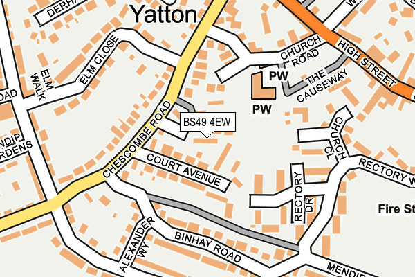 BS49 4EW map - OS OpenMap – Local (Ordnance Survey) BS49 4EW map - OS OpenMap – Local (Ordnance Survey)