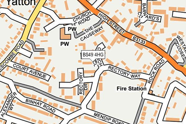 BS49 4HG map - OS OpenMap – Local (Ordnance Survey) BS49 4HG map - OS OpenMap – Local (Ordnance Survey)