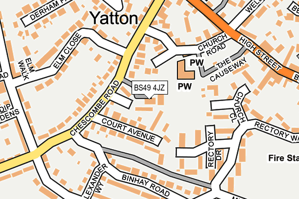 BS49 4JZ map - OS OpenMap – Local (Ordnance Survey) BS49 4JZ map - OS OpenMap – Local (Ordnance Survey)